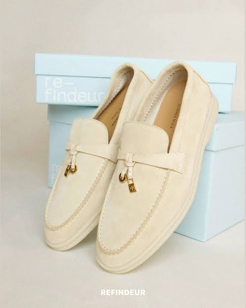LORO PIANA SUMMER WALK LOAFERS-BEIGE
