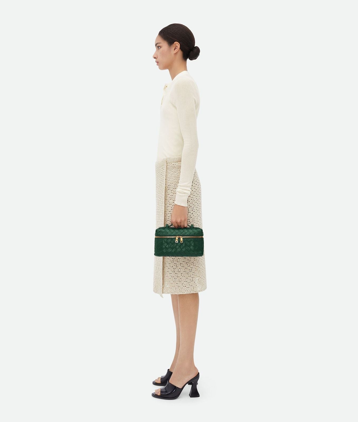 BOTTEGA VENETA BANG BANG INTRECCIATO LEATHER VANITY CASE